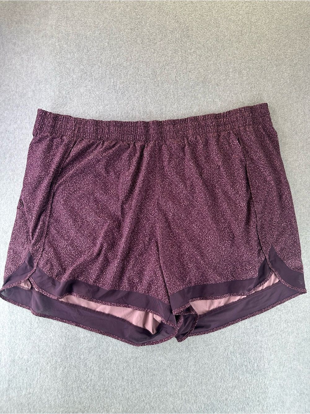 Athleta 3X Plus Size Athletic Brief Lined Stretch Shorts High Rise Active Lounge